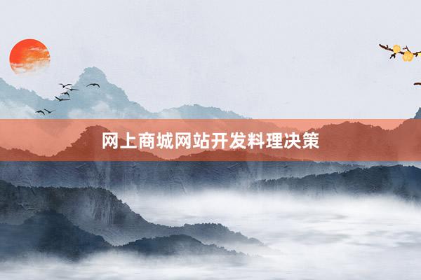 网上商城网站开发料理决策
